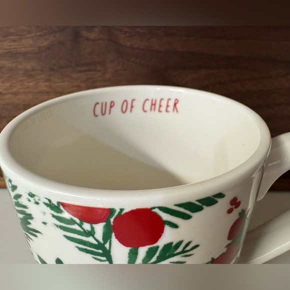 Rare Threshold Red and Green Holiday Mug Cup of Cheer - Picture 2 of 2